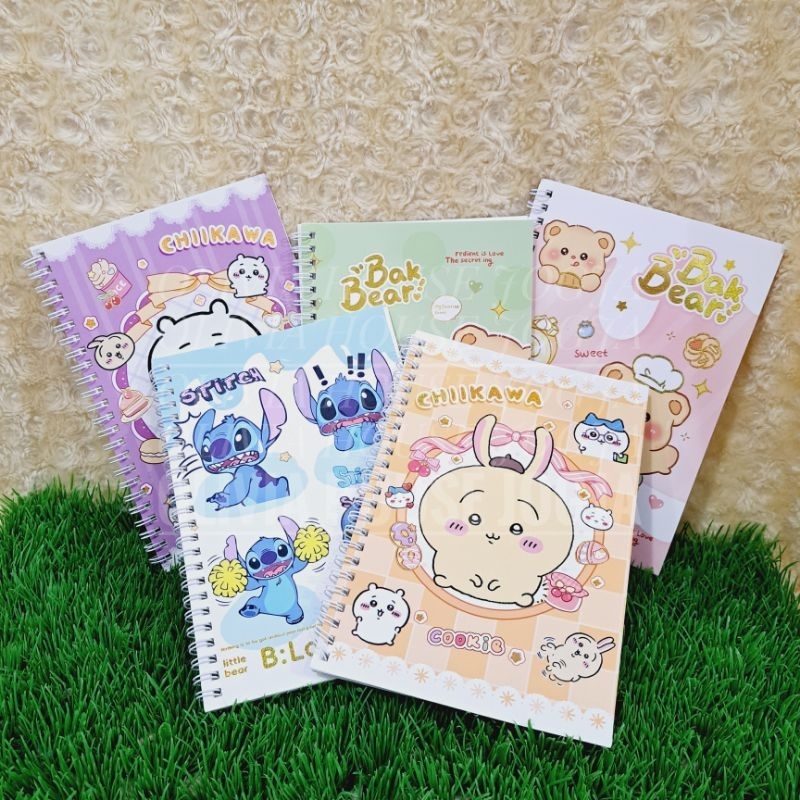 

Buku Tulis Stitch Spiral Notebook Butter Bear Spiral Buku Spiral Chiikawa