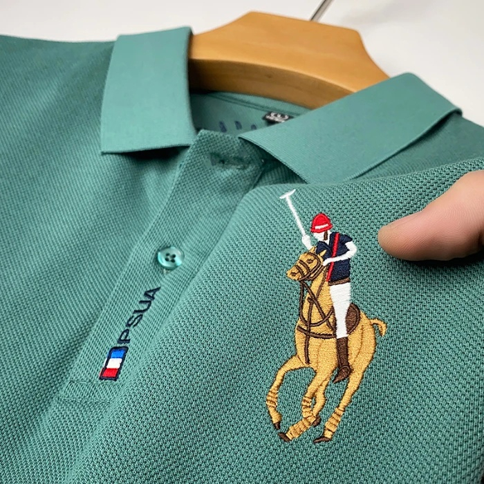 polo shirt pria kaos distro bordir kaos kerah pria cowok casual Lengan pendek kaos pria dewasa kaos 