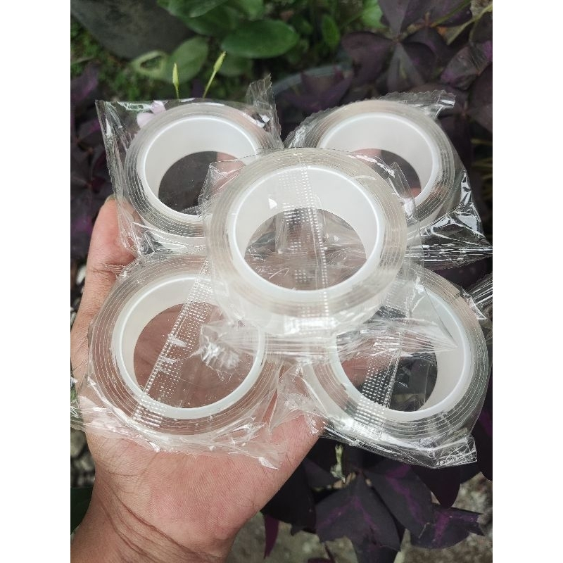 

Double tape Nano Magic 1 Meter solasi Bening 3M solatip selotip Roll