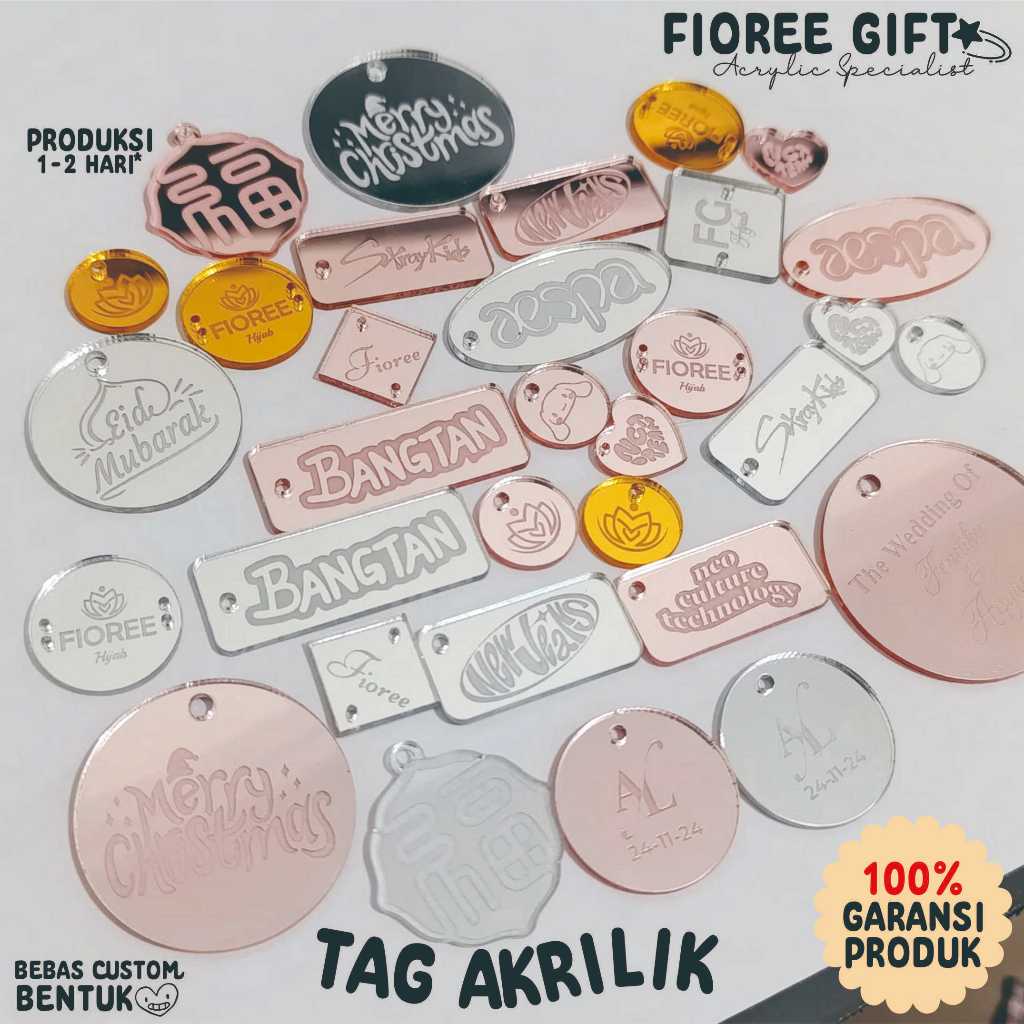 

LABEL AKRILIK CUSTOM GRAFIR | CUSTOM BENTUK | CUSTOM UKURAN | TAG HAMPERS AKRILIK, GANCI AKRILIK | mewah harga terjangkau | PERSEGI PANJANG, BULAT, OVAL