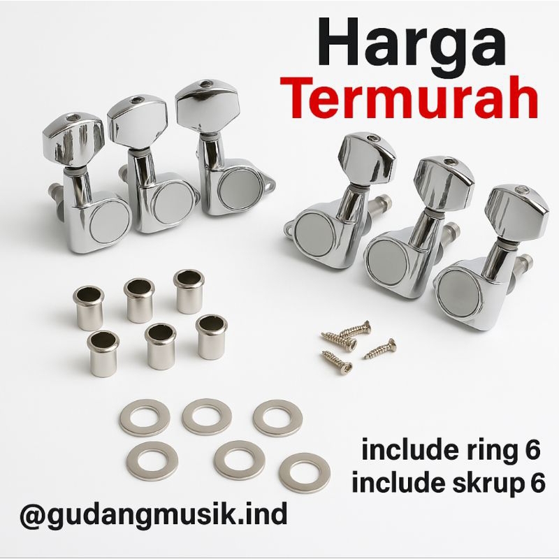 dryer Grover Tuning Peg / puteran gitar Murah / tuning pegs grover/ puteran gitar akustik grover mur