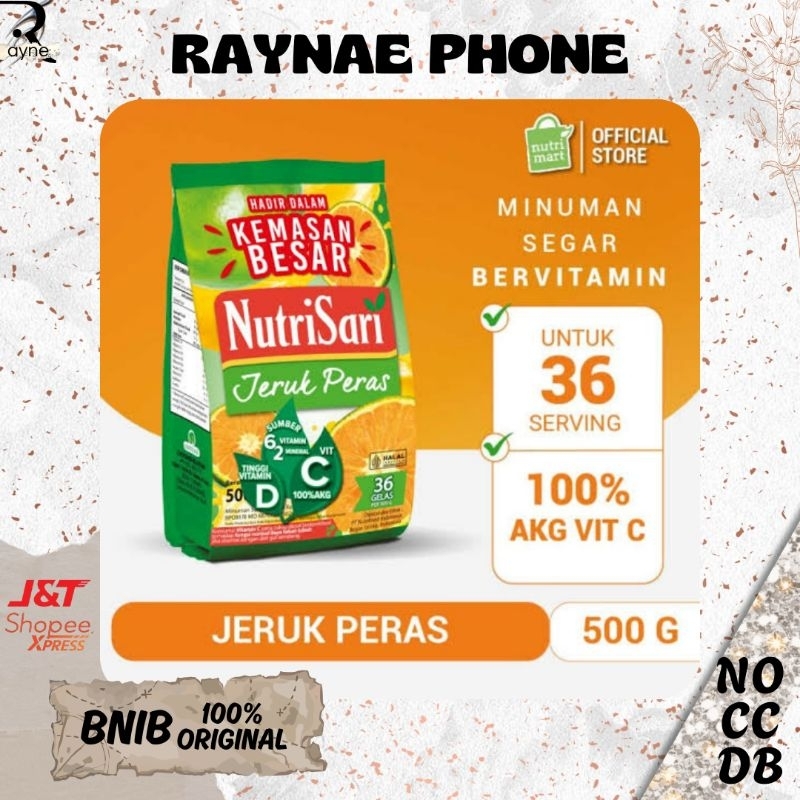 

Nutrisari Rasa Jeruk Peras 500 gr