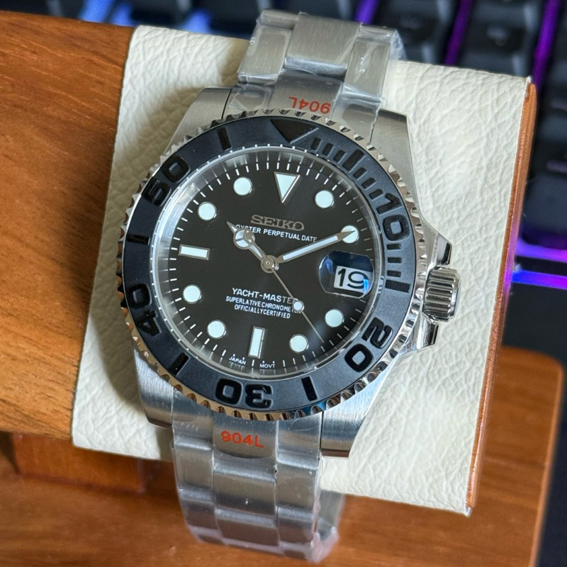 jam tangan pria seiko yacht master titanium NH35 Automatic Special