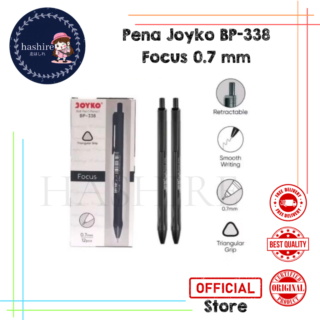

Ball Pen Pulpen Pena Joyko BP-338 Focus 0.7 mm