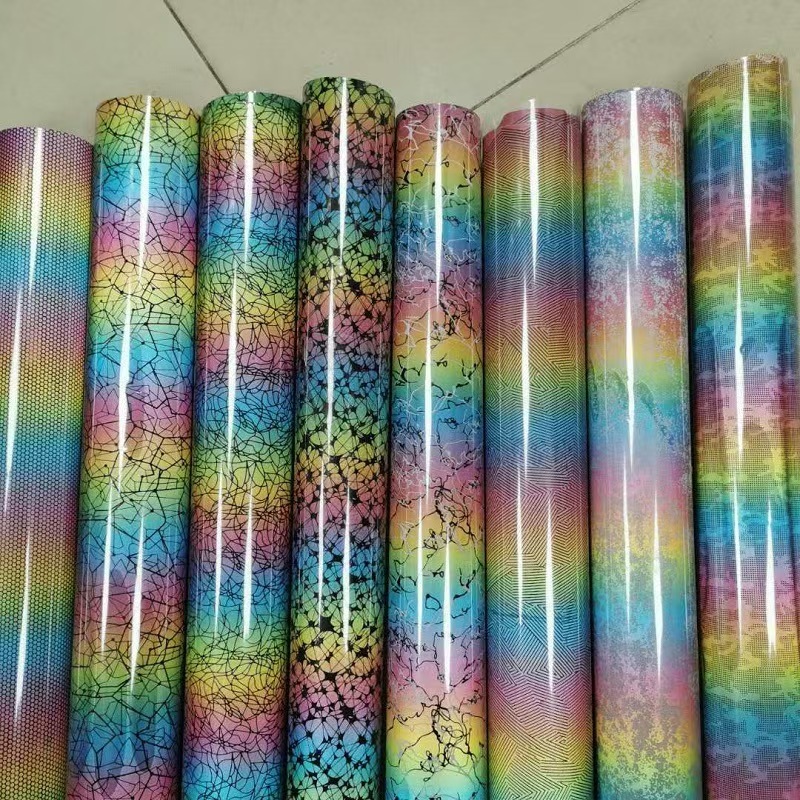 POLYFLEX REFLECTIVE RAINBOW Lebar 50 cm - POLYFLEX RAINBOW METERAN - POLYFLEX BANYAK MOTIF-POLYFLEX 