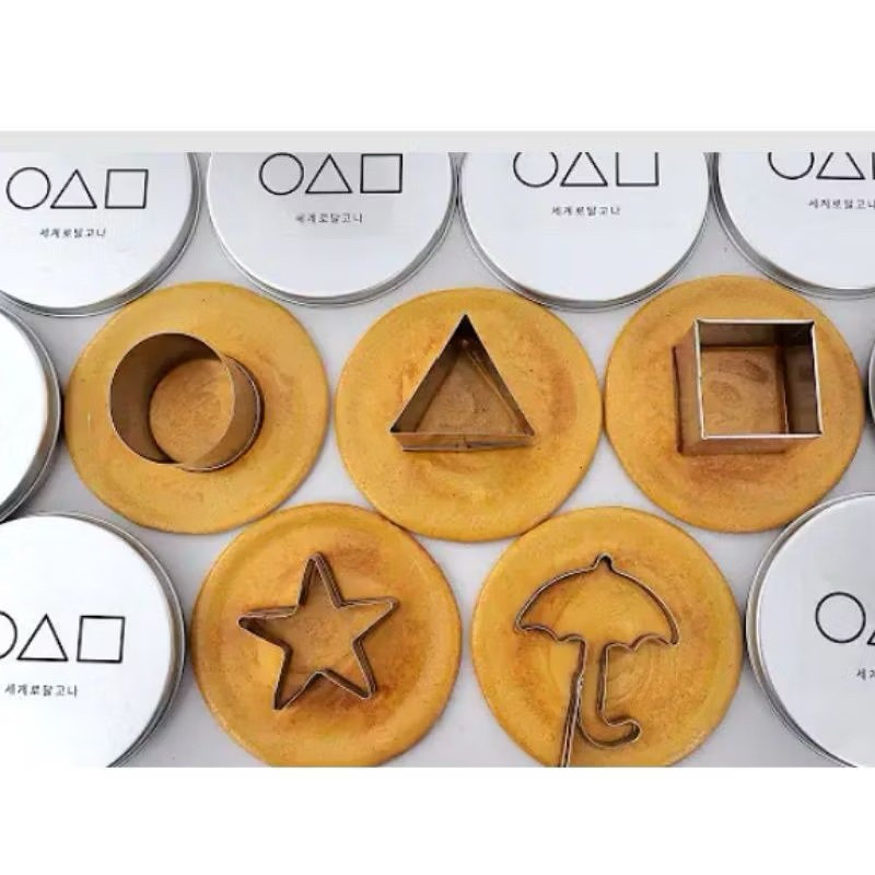 

Dalgona Candy permen squid game isi 6pcs food grade premium