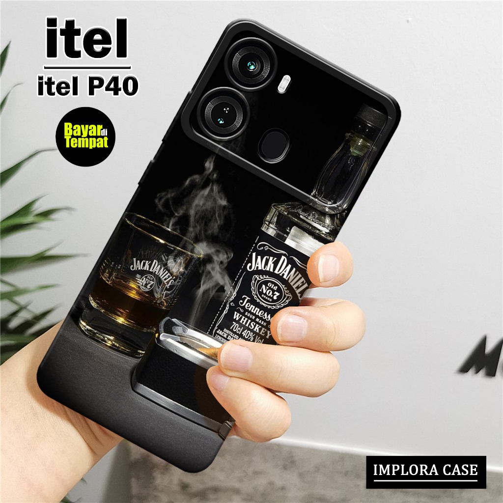 Softcase Itel P40 - Motif Branded - IMPLORA CASE - Casing Itel P40 Case Hp Itel P40 Casing & Skin Ha