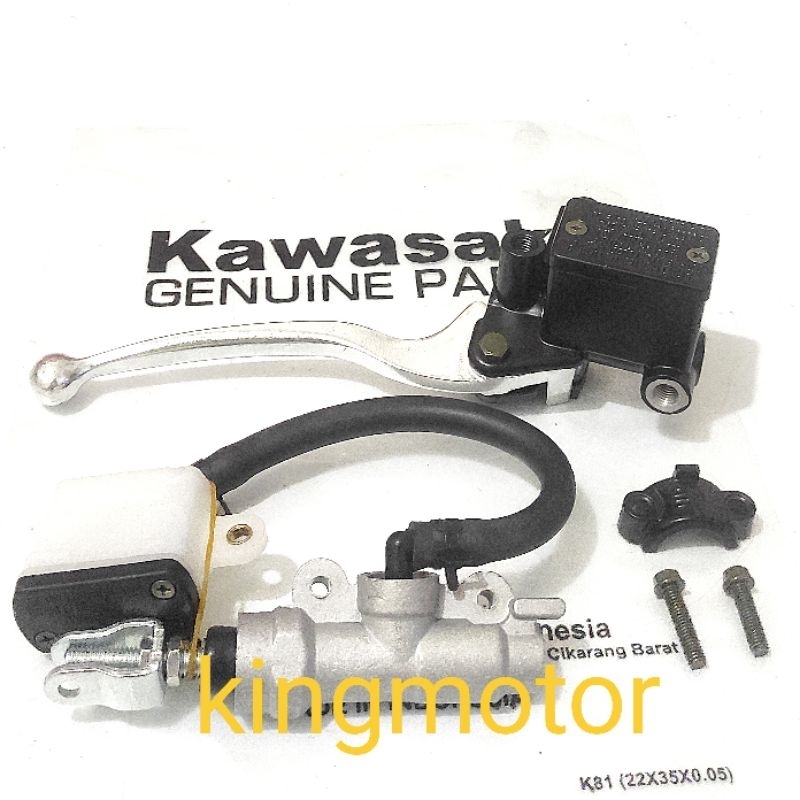 Master rem set depan belakang kawasaki Klx, Dtracker