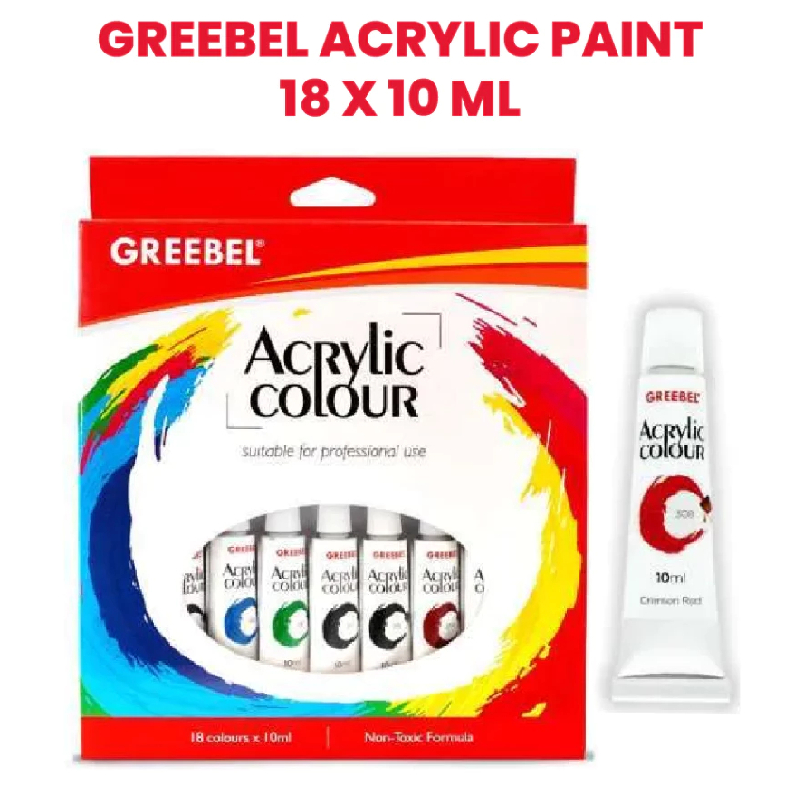 

GREEBEL ACRYLIC PAINT 18 WARNA