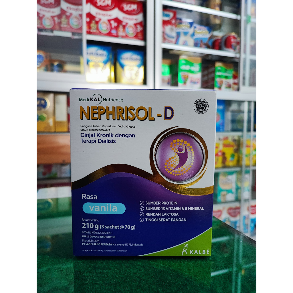 

NEPHRISOL-D VANILLA CAPP 210GR SUSU GINJAL