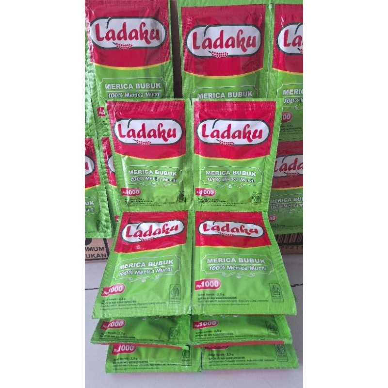 

72 Sachet Ladaku Merica Bubuk | Ladaku Merica Bubuk Murni | Ladaku 2,5gr