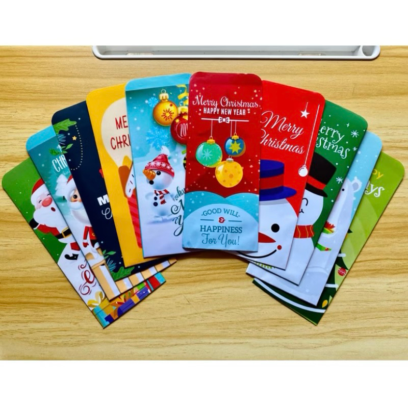 

(10Pcs) Amplop Jumbo Natal Mery Christmas Motif Kartun Hewan Siap Pakai