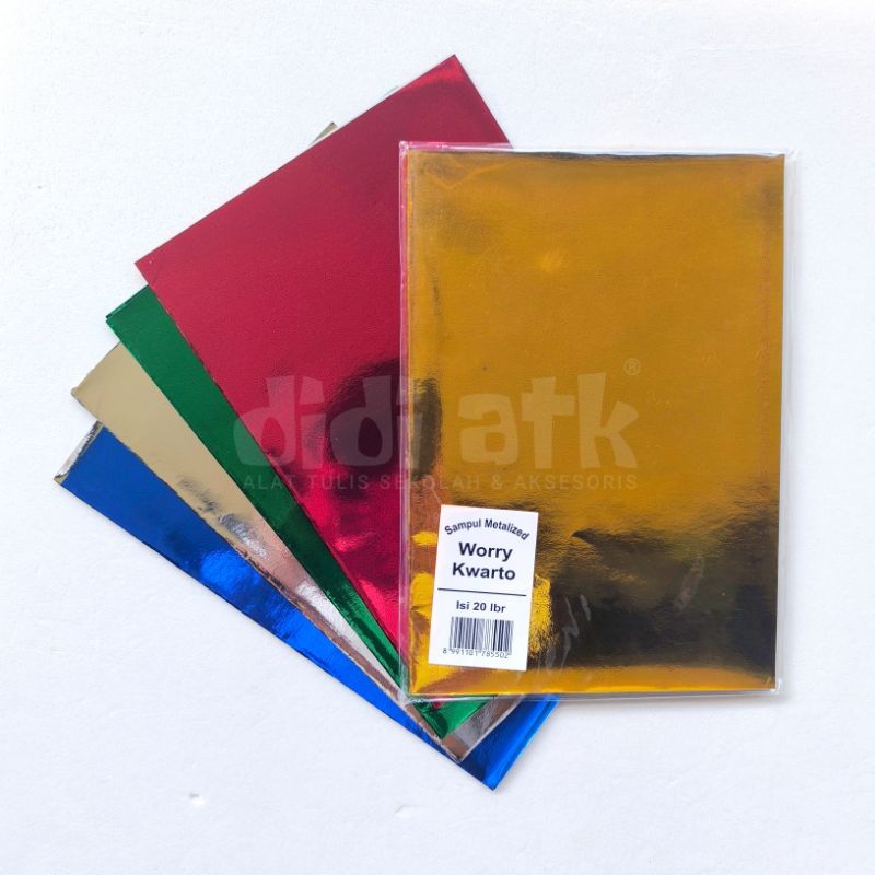 

Sampul Buku METALIK Uk Kwarto 1 Pak (Isi 20 Lembar)