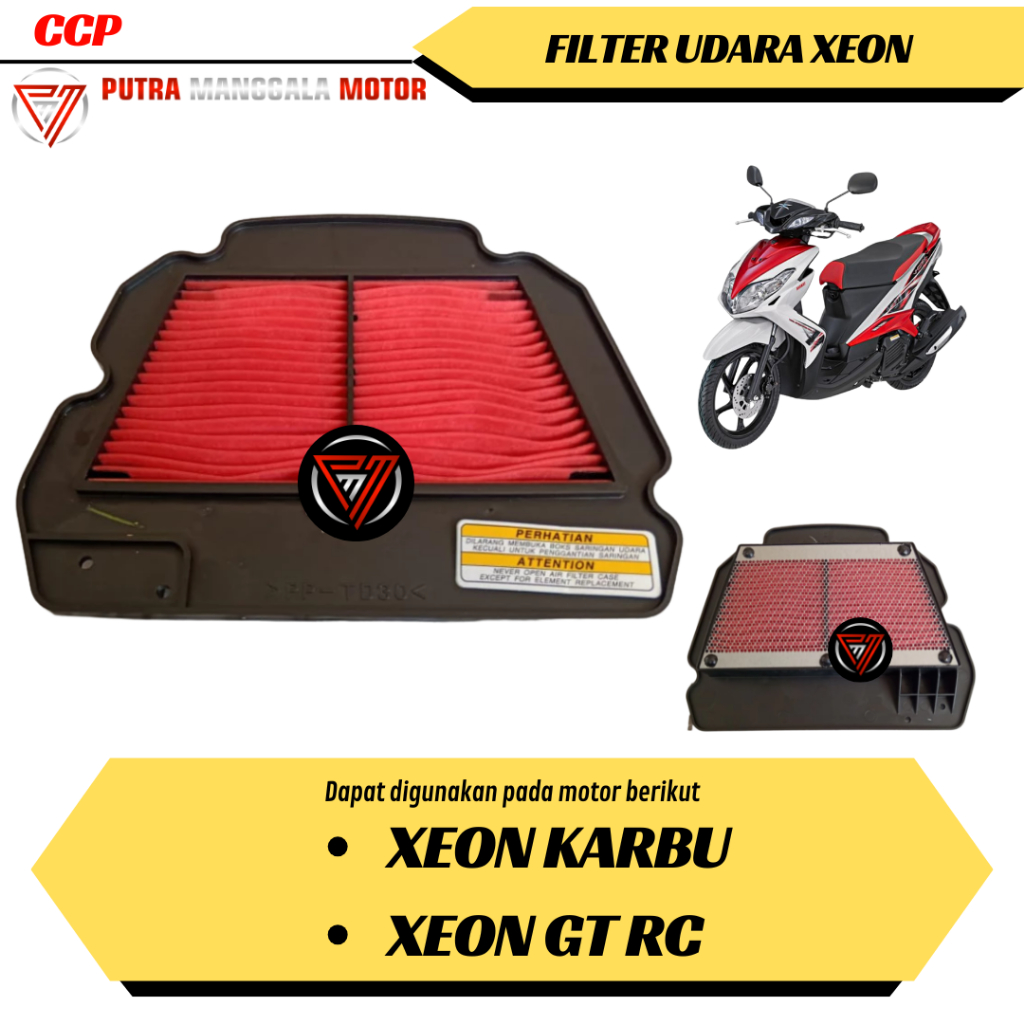 Filter udara Xeon Karbu GT RC 125 Saringan udara Xeon Karbu