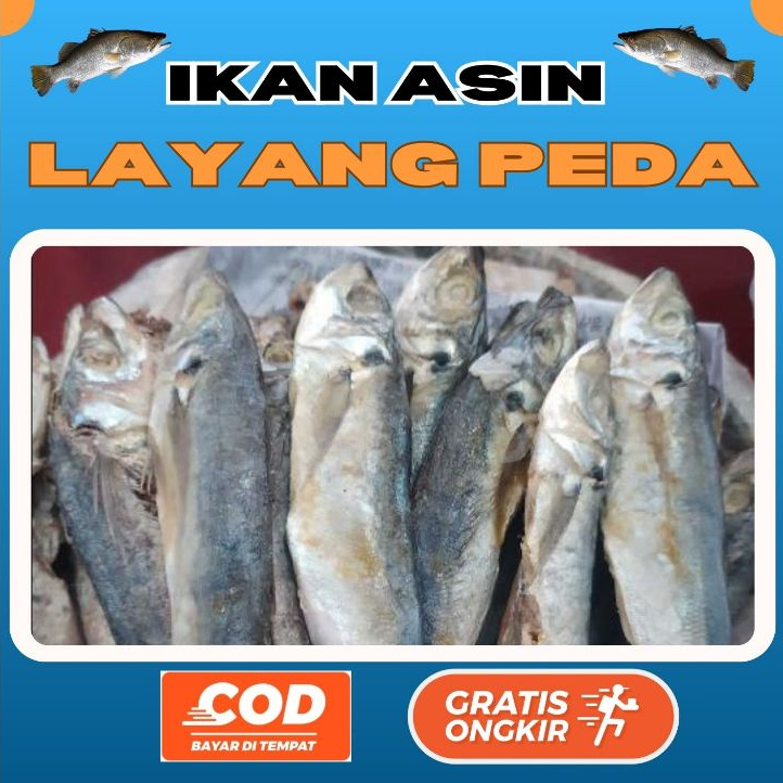 

[Kemasan Vakum] Ikan Asin Layang Peda 250gr 500gr 1kg BEST SELLER
