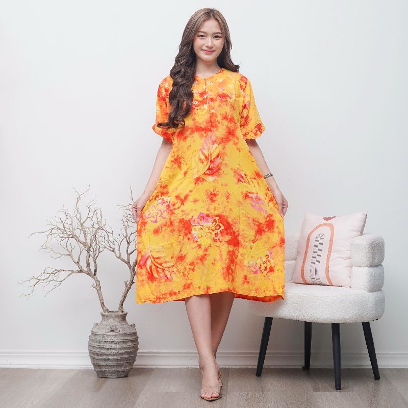 Daster Maura Batik Daster Maura standart Motif Sunanan Dress ibu hamil Daster Remaja khas Pekalongan