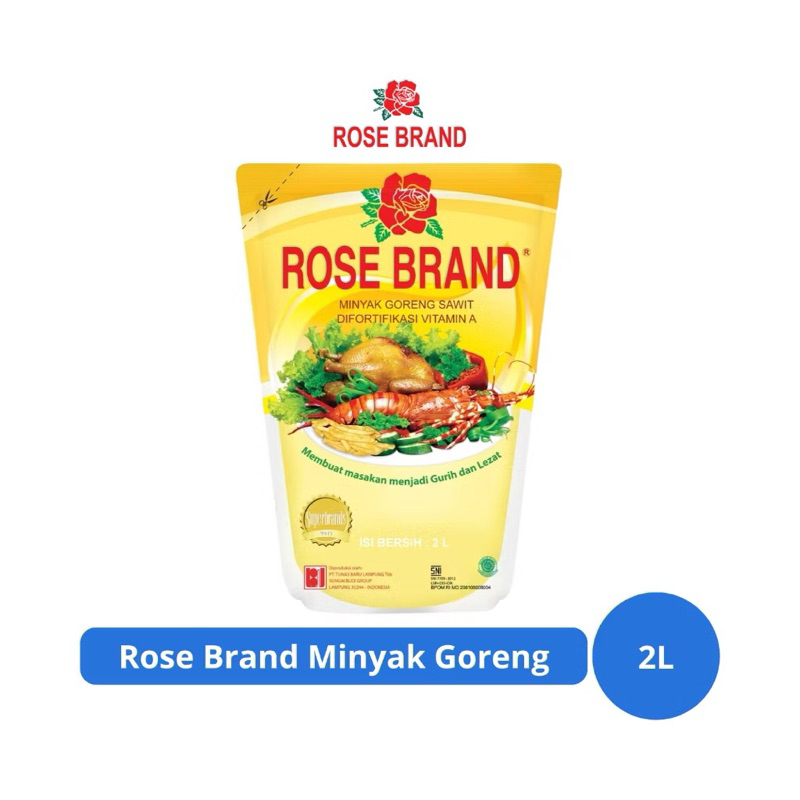 

ROSE BRAND MINYAK GORENG POUCH 2 LITER Murah Exp Lama