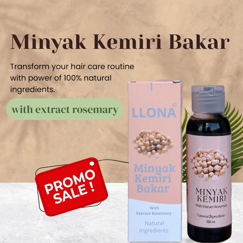 Minyak Kemiri Bakar Asli dengan Extract Rosemary | 100% Original‼️