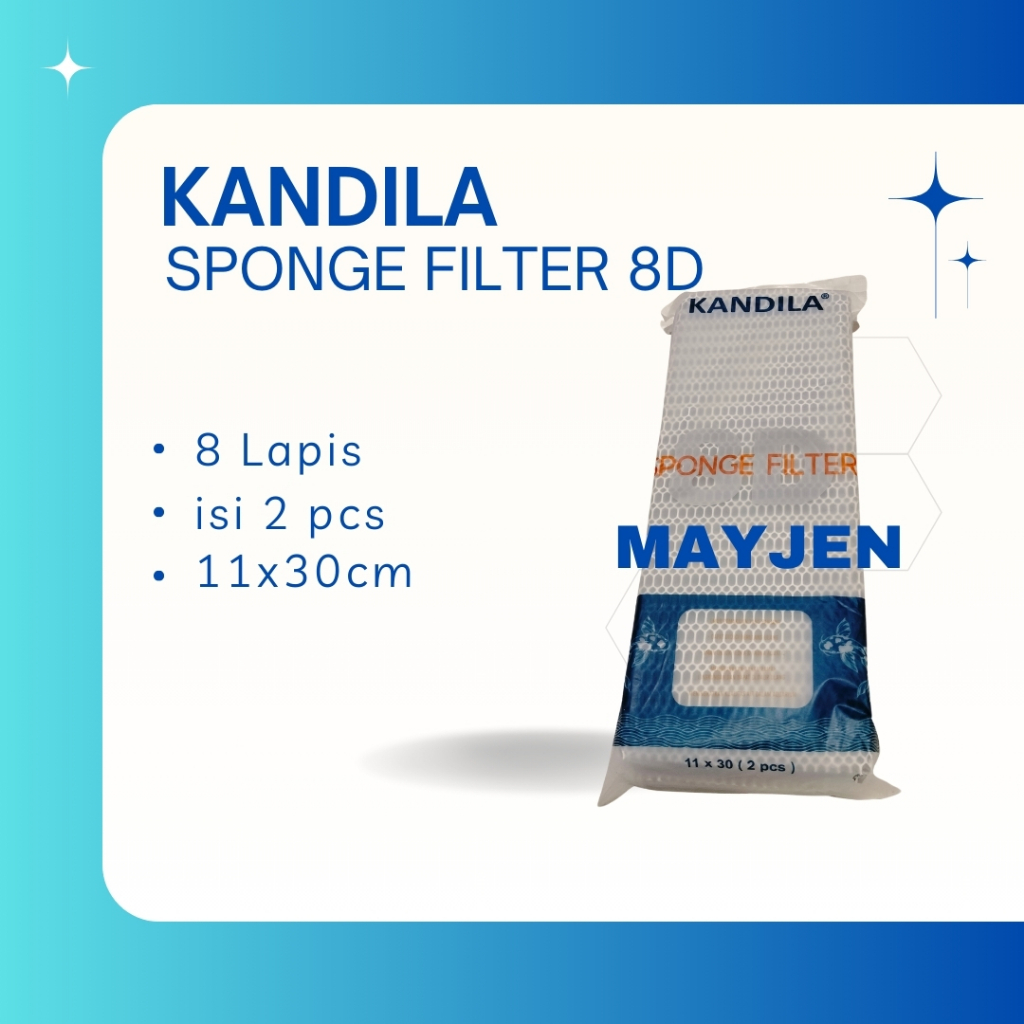 Kandila Kapas busa filter 8D honeycomb