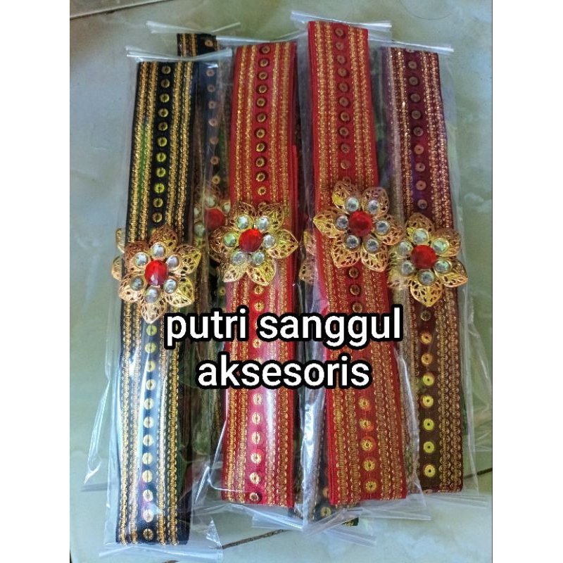 ikat pinggang kebaya/Obi belt/sabuk kebaya/Bros cantik
