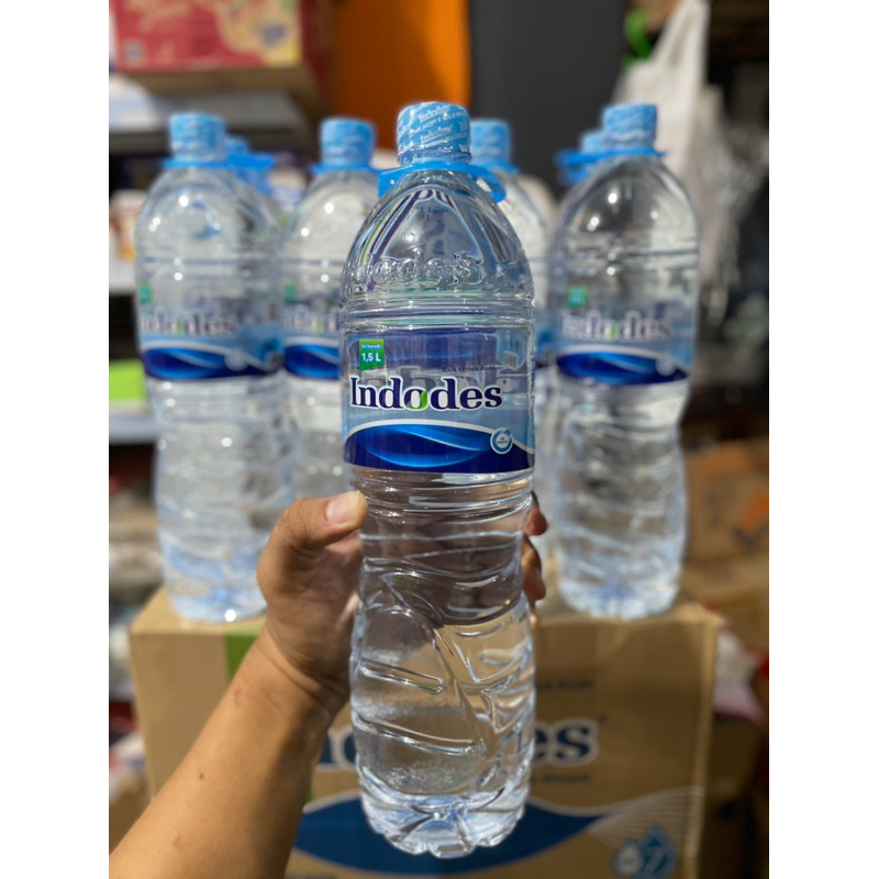 

1 DUS/ KOTAK BOTOL AIR MINERAL INDODES 1.5 LITER BERISI 12 BOTOL. BAIK UNTUK ANDA. pH 7. 100% BARU BERSEGEL SNI HALAL ORI INDODES.