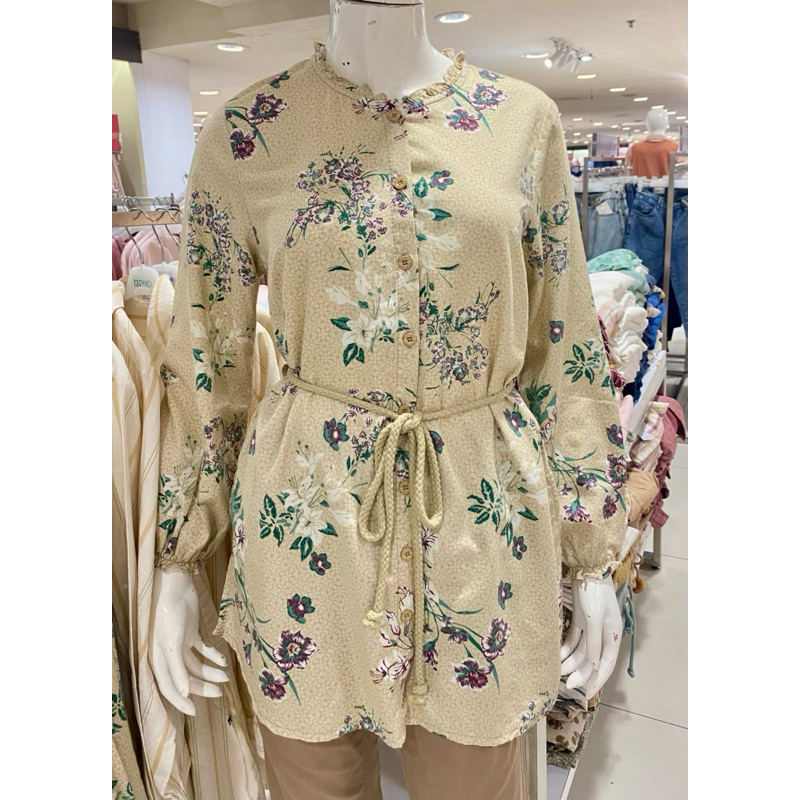 EXIT BLOUSE TUNIK MOTIF BUNGA BAHAN KATUN BY MATAHARI ( S-XXL )