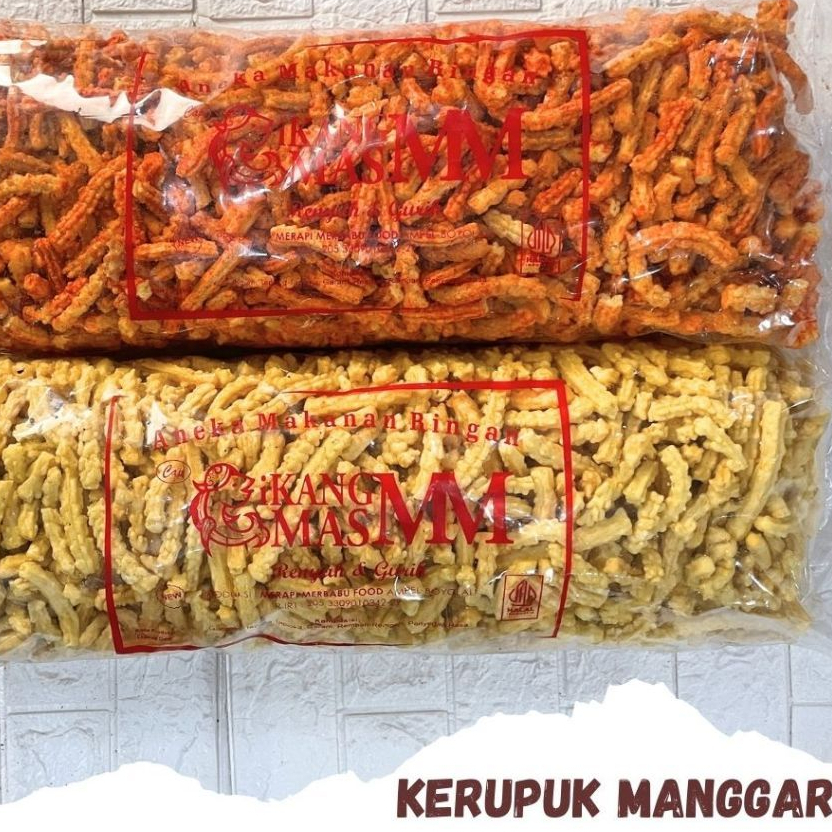 

1bal krupuk manggar pedas balado /kerupuk akar manggar 1kg/kerupuk manggar pedas /snack