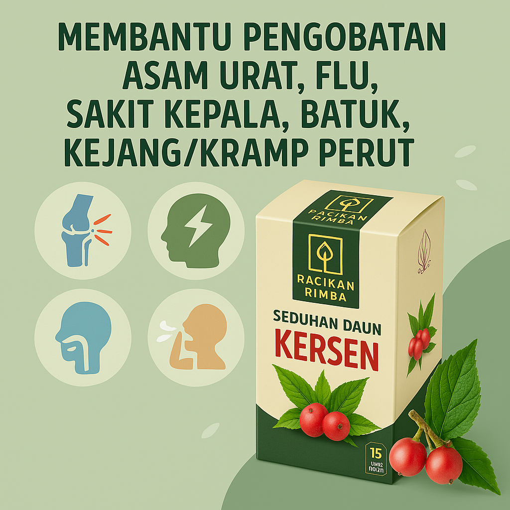 

Teh Daun Kersen | Seduhan Daun Kersen | Rempah Premium | Racikan Rimba