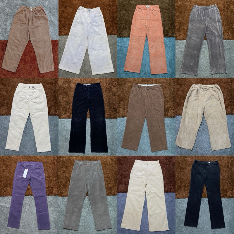 CORDUROY PANTS | CELANA PANJANG HW HIGHWAIST | CORDUROY PREMIUM MURAH  | CORDUROY COWO CEWE | CORDUR
