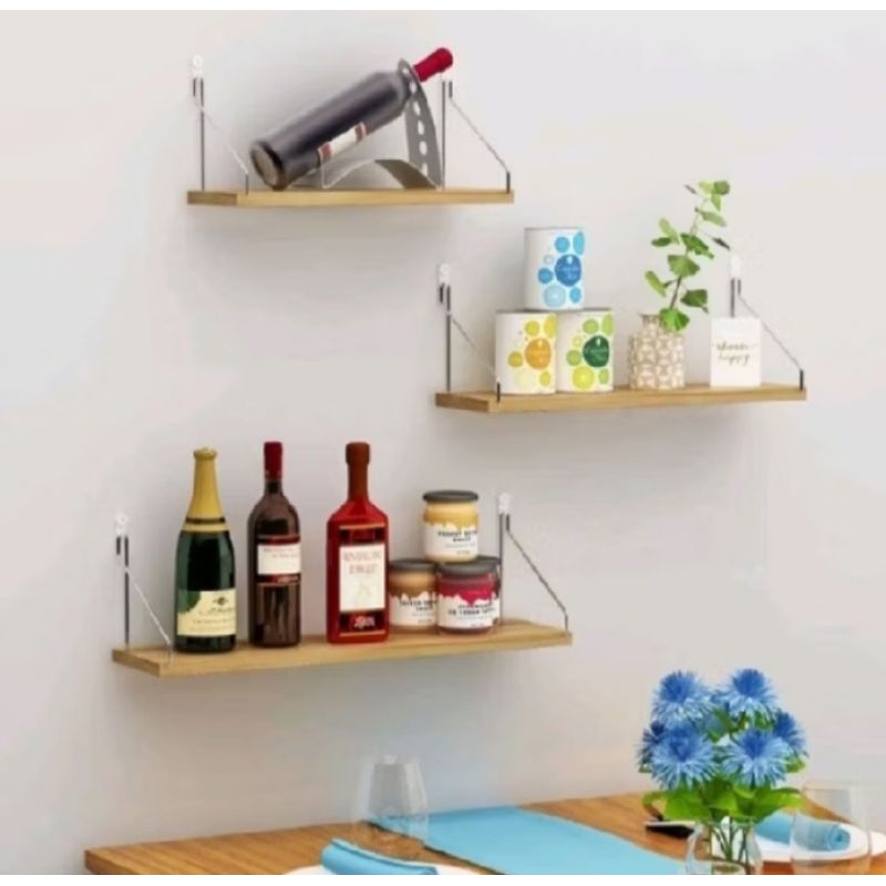 Rak Dinding Tempel kayu besi