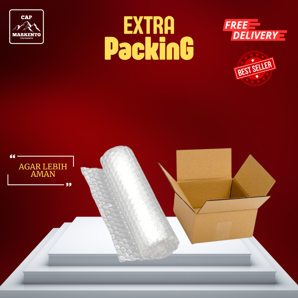 

bublewarp + Kardus packing