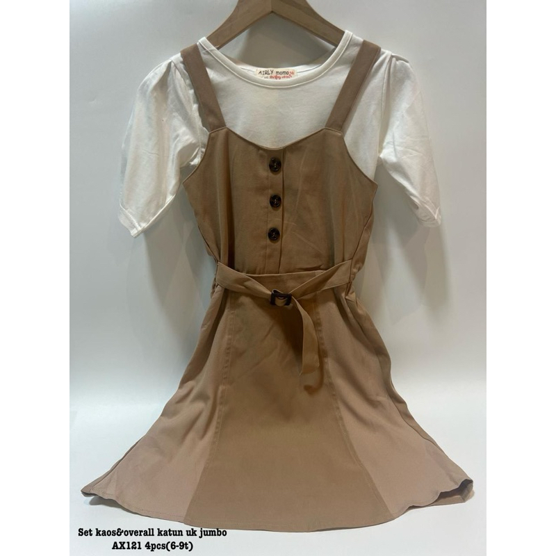 New.Dress set kaos import anak perempuan