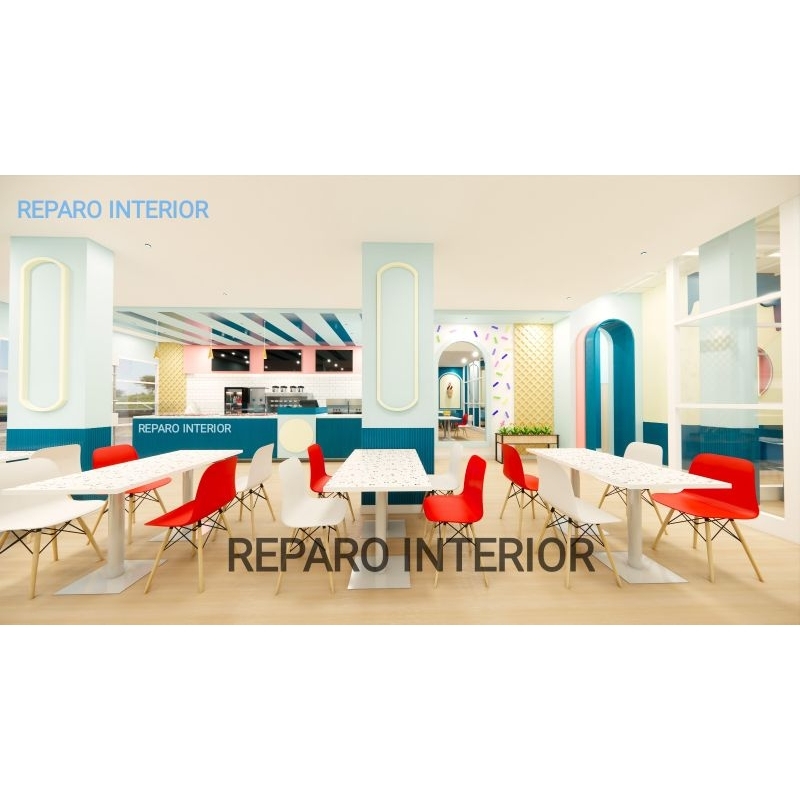 PAKET B - Jasa Desain Interior Cafe dan Restoran