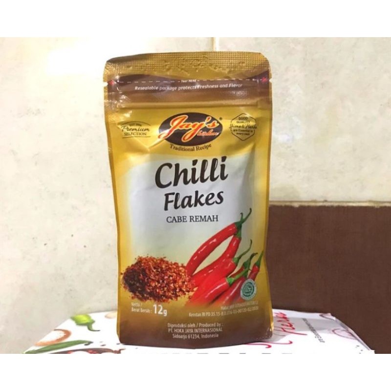 

Jay's Kitchen Chili Flakes Zipper 12 GR