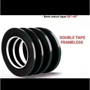

double tape foam frameless ukuran 3mm