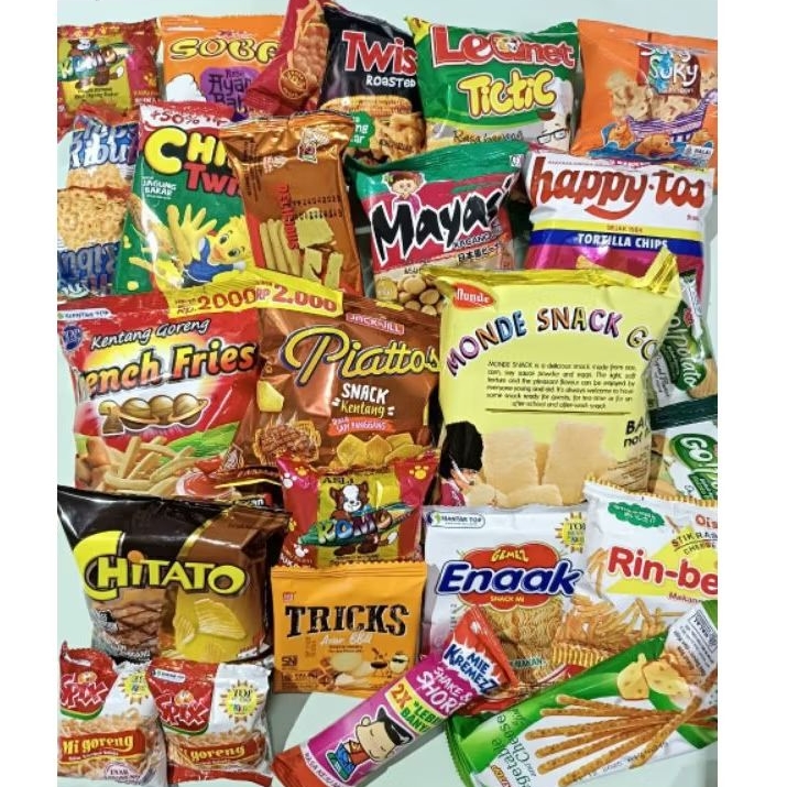 

Snack paket Gurih paket murah jajan 1 paket murah happytos chitato isi jajan rasa gurih