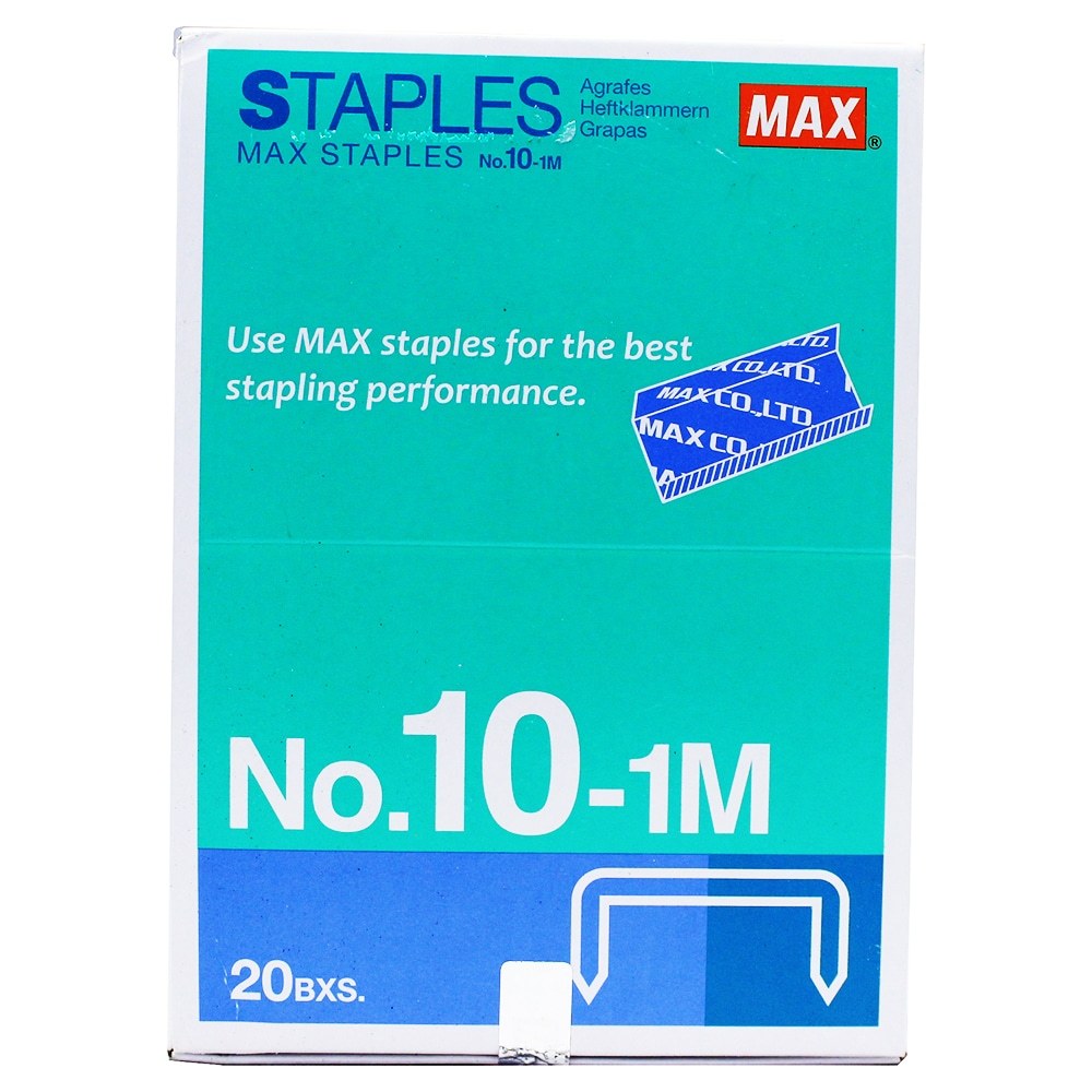 

(1 PACK) ISI ULANG / REFILL STAPLER STAPLES MAX NOMOR 10-1M ISI 20PCS