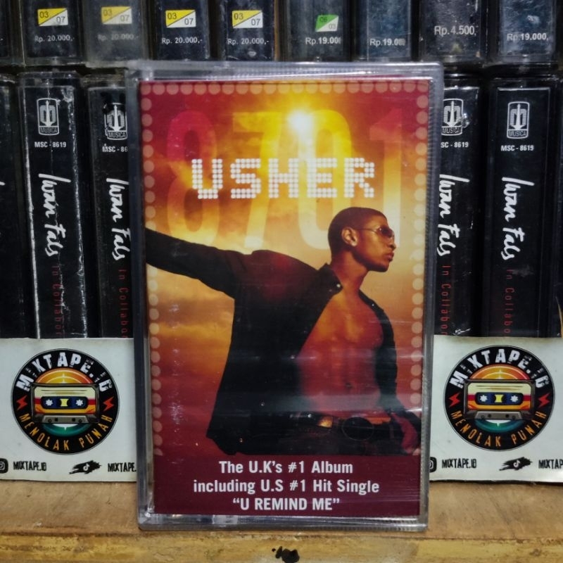 Kaset Pita - Usher 8701 - The U.K's #1 Album - Including U.S #1 Hit Single - U Remind Me - Radio Tap