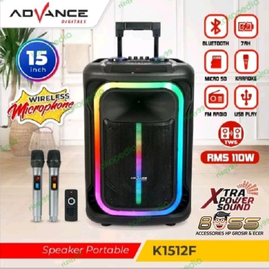 Speaker Advance k1512 f Speaker portable bluetooth k1512f