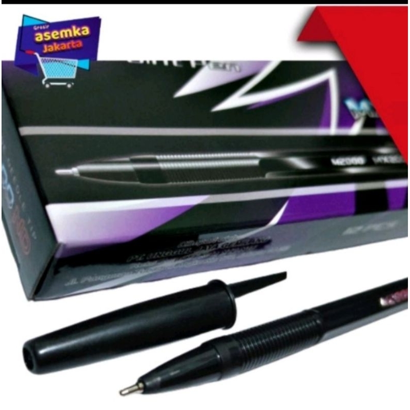 

Ballpoint bollpen satu kotak isi 12 pcs warna hitam harga per kotak kecil