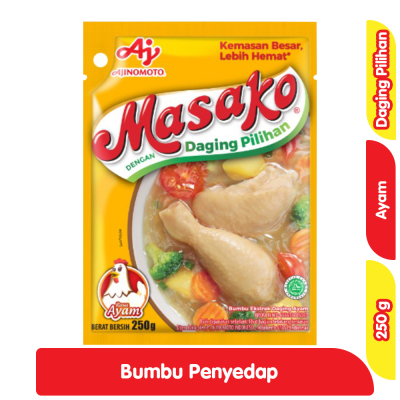 

Masako Bumbu Kaldu Penyedap Rasa Ayam 250 g