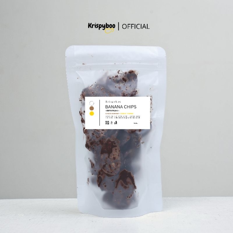 

Krispyboo - Camilan Snack Keripik Pisang Premium | Coklat Pisang 90 gr