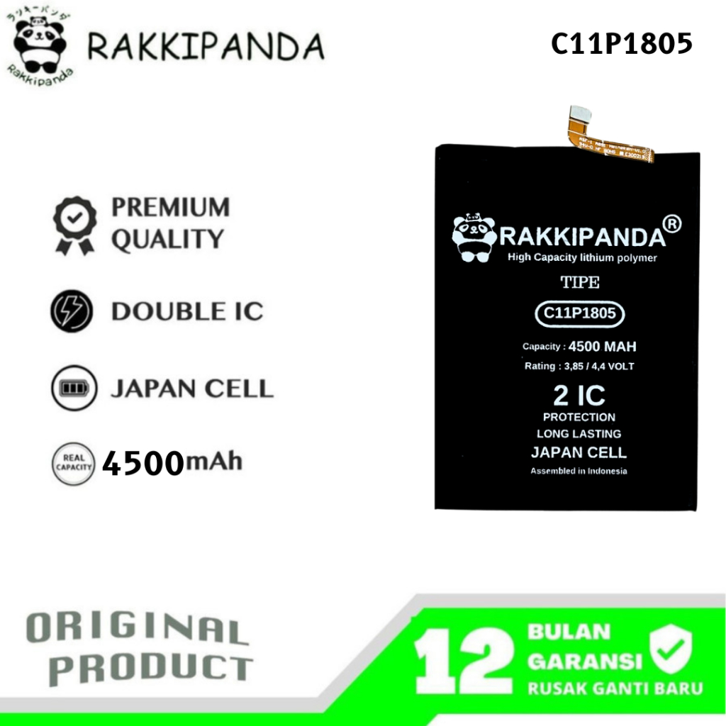 RakkiPanda - C11P1805 Zenfone Max M2 ZB633KL Batre Batrai Baterai