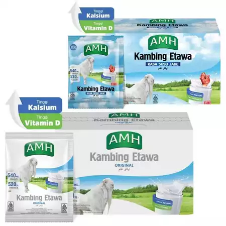 

Susu Kambing Etawa AMH Susu Jahe / Susu Etawa Satu Box Isi 10 Sachet / SUSU KAMBING ETAWA AMH