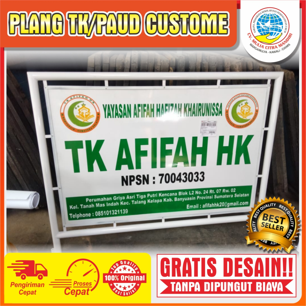 PLANG TK/PAUD CUSTOME GRATIS DESAIN