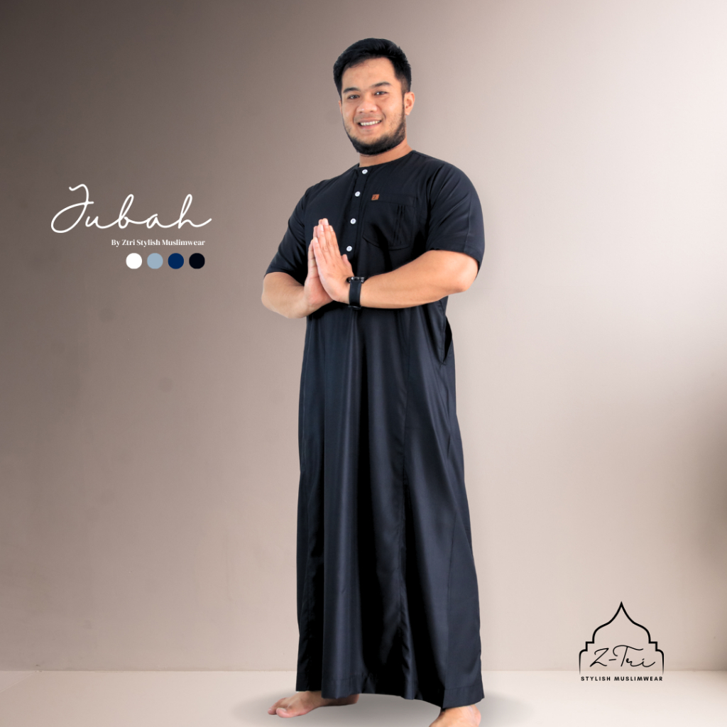 Jubah gamis pria dewasa bahan katun toyobo premium