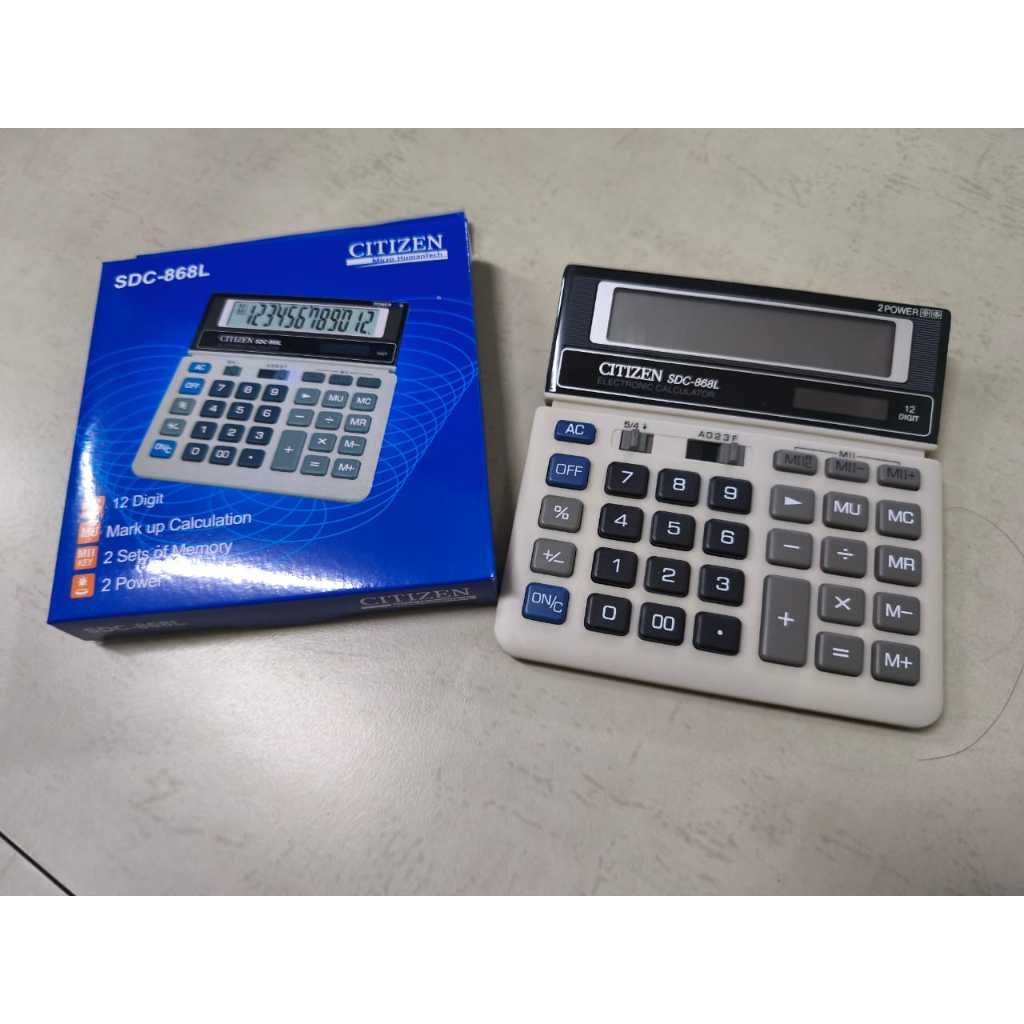

Citizen Calculator SDC - 868L - Kalkulator Dekstop Meja kantor SDC 868L - 7030136