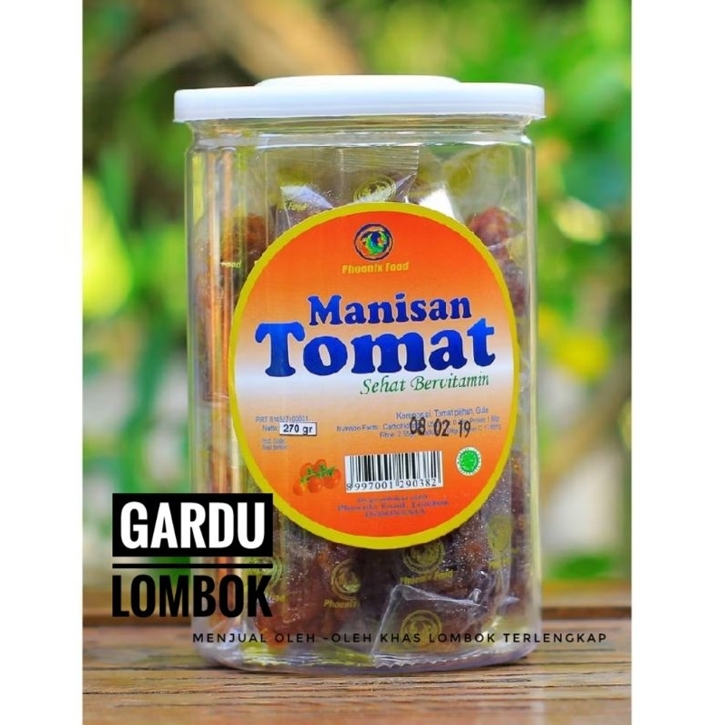 

Manisan Tomat Phoenix kemasan toples 250 gr Khas Lombok