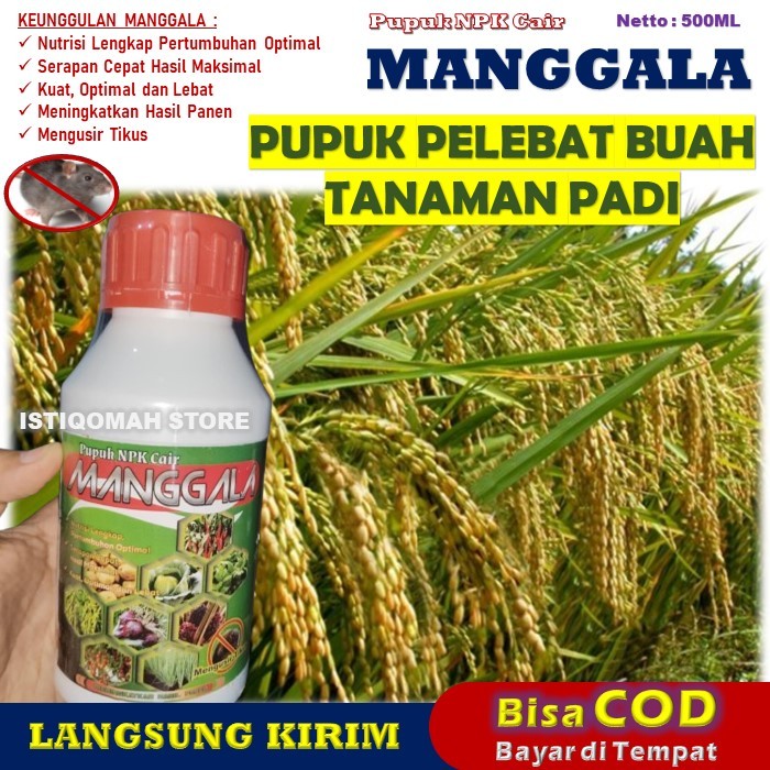 MANGGALA 500ML Pupuk NPK Cair Pelebat Buah Padi Pare Terbaik | Pupuk Cair Ampuh untuk Buah Lebat & B