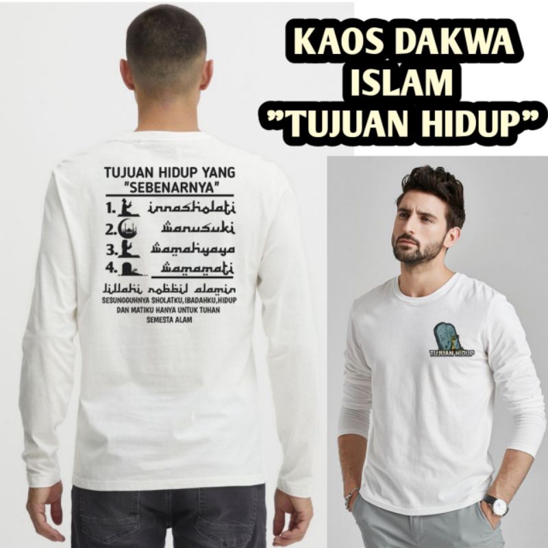 KAOS dakwa Islam warna Putih elegant pria Wanita termurah